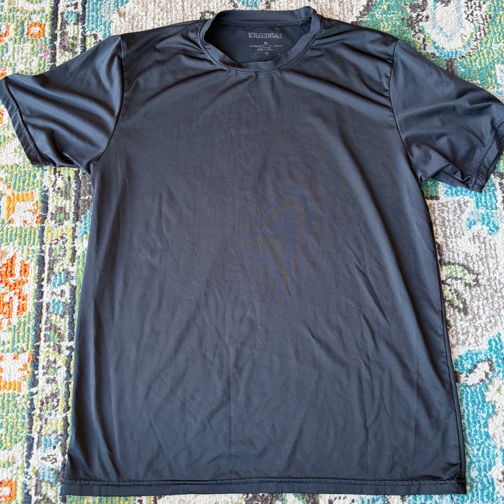 Black Real Essentials Workout Top